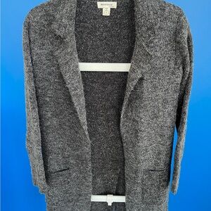 Monteau Gray Open Front Cardigan